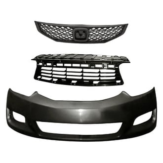 Replacement - 3-Piece (Front Bumper Cover, Grille, Front Center Bumper Grille) (Standard Line)