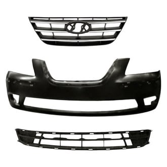 Replacement - 3-Piece (Front Bumper Cover, Grille, Front Bumper Grille) (Standard Line)