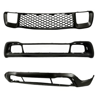 Replacement - 3-Piece (Front Lower Bumper Cover, Front Bumper Grille, Grille Frame) (Standard Line)