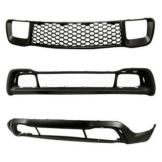 Replacement - 3-Piece (Front Lower Bumper Cover, Front Bumper Grille, Grille Frame) (CAPA Certified)