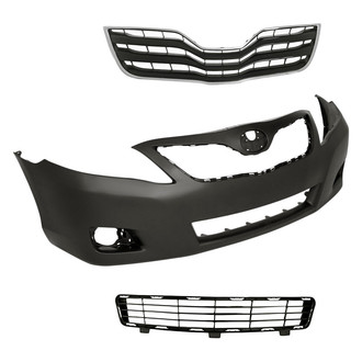 Replacement - 3-Piece (Front Bumper Cover, Grille, Front Lower Bumper Grille) (Standard Line)