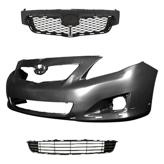 Replacement - 3-Piece (Front Bumper Cover, Grille, Front Bumper Grille) (Standard Line)