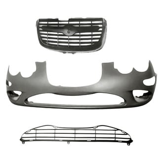 Replacement - 3-Piece (Front Bumper Cover, Grille, Front Lower Bumper Grille) (Standard Line)