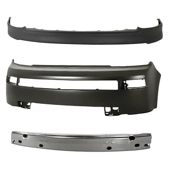 Replacement - 3-Piece (Front Bumper Cover, Front Bumper Spoiler, Front Bumper Reinforcement) (Standard Line)
