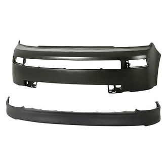 Replacement - 2-Piece (Front Bumper Cover, Front Bumper Spoiler) (Standard Line)