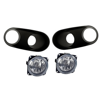 Replacement - 4-Piece (Driver and Passenger Side Fog Light, Front Inner and Outer Fog Light Bezel) (Standard Line)