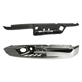 Replacement - 2-Piece (Rear Bumper Face Bar, Rear Bumper Step Pad) (Standard Line)