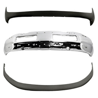 Replacement - 3-Piece (Front Upper and Lower Bumper Cover, Front Bumper Face Bar) (Standard Line)