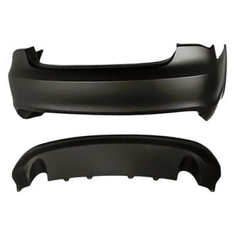 Replacement - 2-Piece (Rear Upper Bumper Cover, Rear Lower Bumper Valance) (Standard Line)
