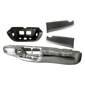 Replacement - 4-Piece (Rear Bumper Face Bar, Rear Driver Side Passenger Side Center Bumper Step Pad) (Standard Line)