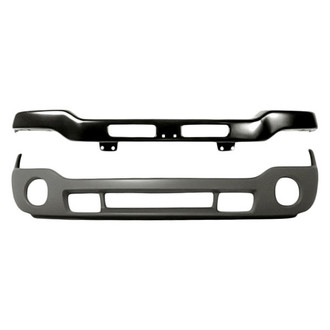 Replacement - 2-Piece (Front Lower Bumper Cover, Front Bumper Face Bar) (Standard Line)