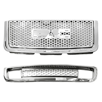 Replacement - 2-Piece (Grille, Front Lower Center Bumper Grille) (Standard Line)