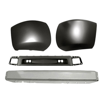 Replacement - 4-Piece (Front Bumper Reinforcement, Front Bumper Air Deflector, Front Inner and Outer Bumper End) (Standard Line)
