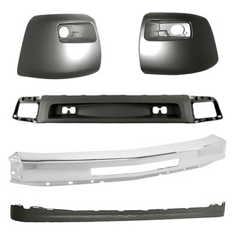 Replacement - 5-Piece (Front Bumper Face Bar, Front Bumper Air Deflector, Front Bumper Deflector Extension, Front Inner and Outer Bumper End) (Standard Line)