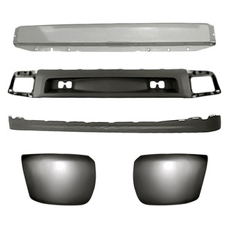 Replacement - 5-Piece (Front Bumper Reinforcement, Front Bumper Air Deflector, Front Bumper Deflector Extension, Front Inner and Outer Bumper End) (Standard Line)