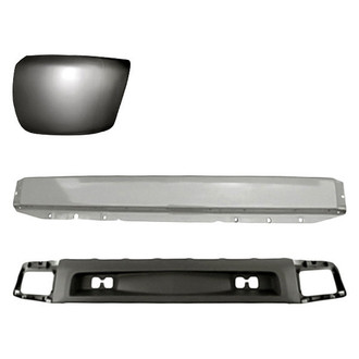Replacement - 3-Piece (Front Bumper Reinforcement, Front Bumper Air Deflector, Front Driver Side Bumper End) (Standard Line)