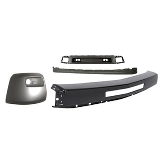 Replacement - 4-Piece (Front Bumper Face Bar, Front Bumper Air Deflector, Front Bumper Deflector Extension, Front Driver Side Bumper End) (Standard Line)