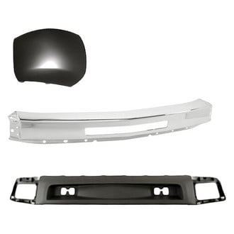 Replacement - 3-Piece (Front Bumper Face Bar, Front Bumper Air Deflector, Front Passenger Side Bumper End) (Standard Line)