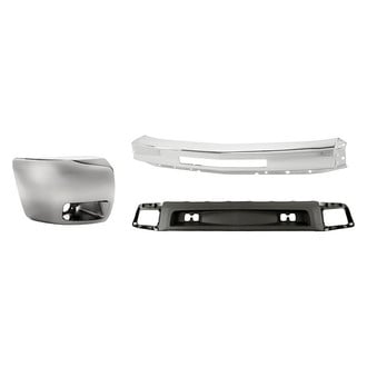 Replacement - 3-Piece (Front Bumper Face Bar, Front Bumper Air Deflector, Front Passenger Side Bumper End) (Standard Line)