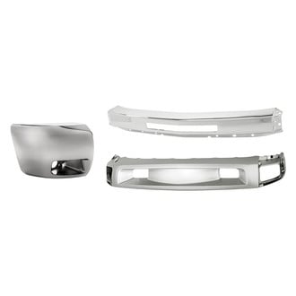 Replacement - 3-Piece (Front Bumper Face Bar, Front Bumper Deflector, Front Passenger Side Bumper End) (Standard Line)