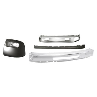 Replacement - 4-Piece (Front Bumper Face Bar, Front Bumper Deflector, Front Bumper Deflector Extension, Front Passenger Side Bumper End) (Standard Line)