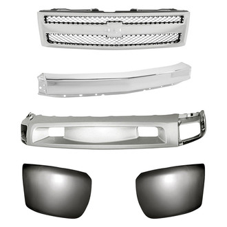 Replacement - 5-Piece (Grille, Front Bumper Face Bar, Front Bumper Deflector, Front Inner and Outer Bumper End) (Standard Line)