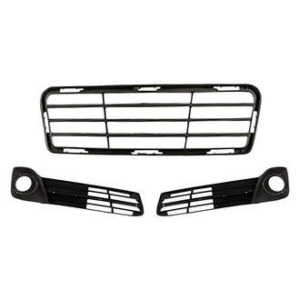 Replacement - 3-Piece (Front Center Bumper Grille, Front Inner and Outer Fog Light Bezel) (Standard Line)