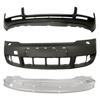 Replacement - 3-Piece (Front Bumper Cover, Front Lower Bumper Spoiler, Front Bumper Reinforcement) (Standard Line)