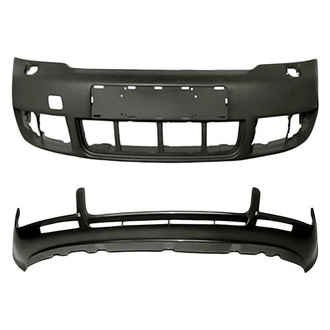 Replacement - 2-Piece (Front Bumper Cover, Front Lower Bumper Spoiler) (Standard Line)
