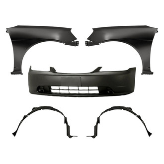 Replacement - 5-Piece (Front Bumper Cover, Front Driver and Passenger Side Fender, Front Driver and Passenger Side Fender Liner) (Standard Line)