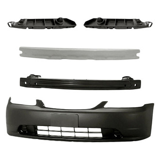 Replacement - 5-Piece (Front Bumper Cover, Front Bumper Reinforcement, Front Inner and Outer Bumper Cover Stay, Front Bumper Absorber) (Standard Line)