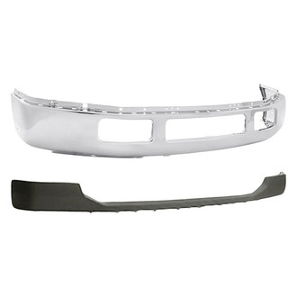 Replacement - 2-Piece (Front Upper Bumper Cover, Front Bumper Face Bar) (Standard Line)