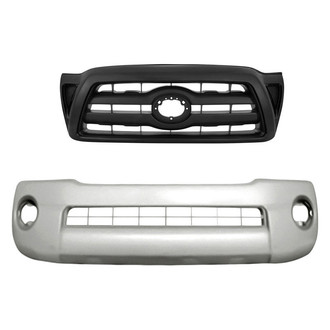 Replacement - 2-Piece (Front Bumper Cover, Grille) (Standard Line)