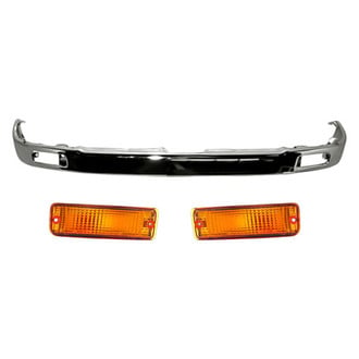 Replacement - 3-Piece (Front Bumper Face Bar, Front Driver and Passenger Side Turn Signal/Parking Light) (Standard Line)