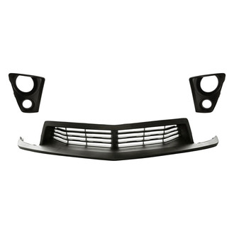 Replacement - 3-Piece (Front Lower Center Bumper Grille, Front Inner and Outer Fog Light Bezel) (Standard Line)