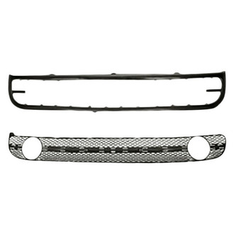 Replacement - 2-Piece (Front Lower Bumper Grille Molding, Front Lower Center Bumper Grille) (Standard Line)