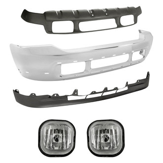 Replacement - 5-Piece (Front Bumper Face Bar, Front Upper and Lower Bumper Valance, Driver and Passenger Side Fog Light) (Standard Line)