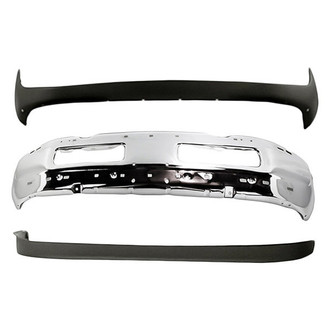Replacement - 3-Piece (Front Lower Bumper Cover, Front Bumper Face Bar, Front Lower Bumper Valance) (Standard Line)