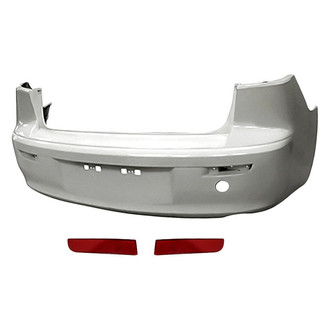 Replacement - 3-Piece (Rear Bumper Cover, Rear Driver Side / Passenger Side Bumper Reflector) (Standard Line)