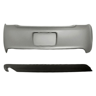 Replacement - 2-Piece (Rear Bumper Cover, Rear Bumper Valance) (CAPA Certified)