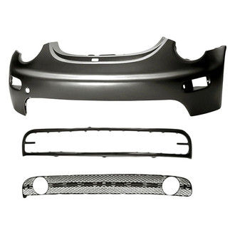 Replacement - 3-Piece (Front Bumper Cover, Front Lower Bumper Grille Molding, Front Lower Center Bumper Grille) (Standard Line)