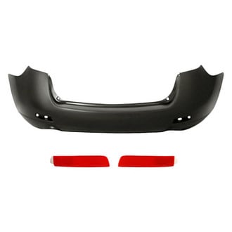 Replacement - 3-Piece (Rear Upper Bumper Cover, Rear Driver Side / Passenger Side Bumper Reflector) (Standard Line)