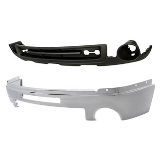 Replacement - 2-Piece (Front Bumper Face Bar, Front Lower Bumper Cover) (Standard Line)