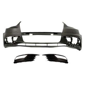 Replacement - 3-Piece (Front Bumper Cover, Front Inner and Outer Fog Light Bezel) (Standard Line)