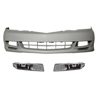 Replacement - 3-Piece (Front Bumper Cover, Driver and Passenger Side Fog Light Lens and Housing) (Standard Line)
