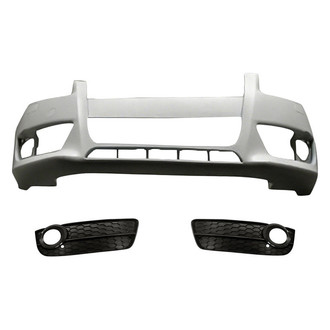 Replacement - 3-Piece (Front Bumper Cover, Front Inner and Outer Fog Light Bezel) (Standard Line)