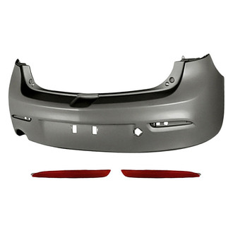 Replacement BNDL-221231 - 3-Piece (Rear Bumper Cover, Rear Inner and Outer Bumper Reflector) (Standard Line)