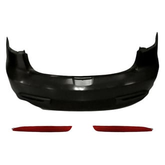 Replacement BNDL-221232 - 3-Piece (Rear Bumper Cover, Rear Inner and Outer Bumper Reflector) (CAPA Certified)