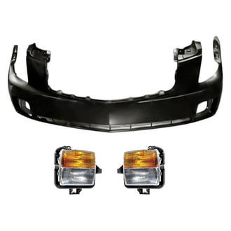 Replacement - 3-Piece (Front Bumper Cover, Driver and Passenger Side Turn Signal/Fog Light) (Standard Line)