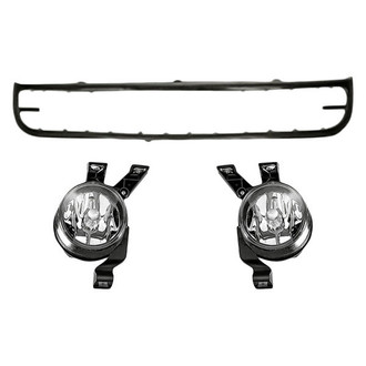 Replacement - 3-Piece (Front Lower Bumper Grille Molding, Driver and Passenger Side Fog Light) (Standard Line)